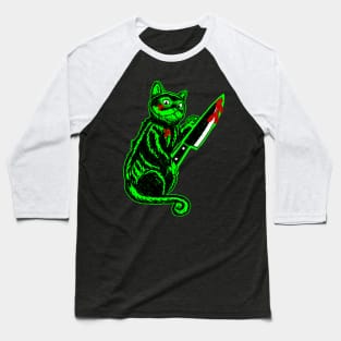 murderer cat Baseball T-Shirt